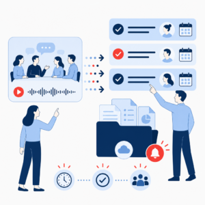 implementi.ai 产品图片 v2 — AI 会议助手 – 会议纪要与待办事项