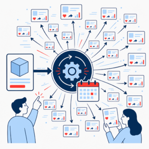 implementi.ai product image v2 — AI Social Media Product Promoter